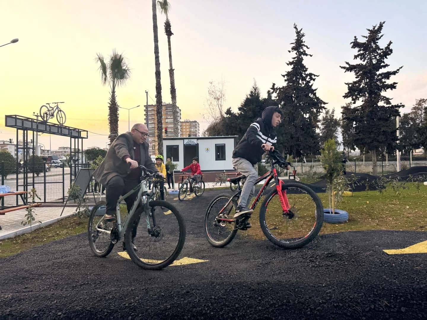 Pump Track Bisiklet Parkuru Projesi Fotoğrafı