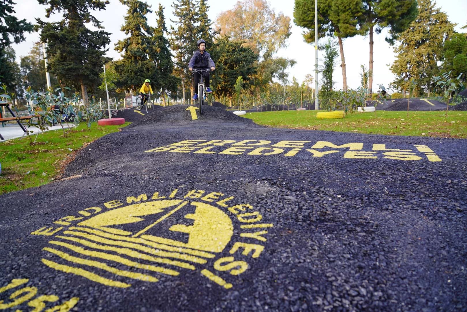Pump Track Bisiklet Parkuru Projesi Fotoğrafı