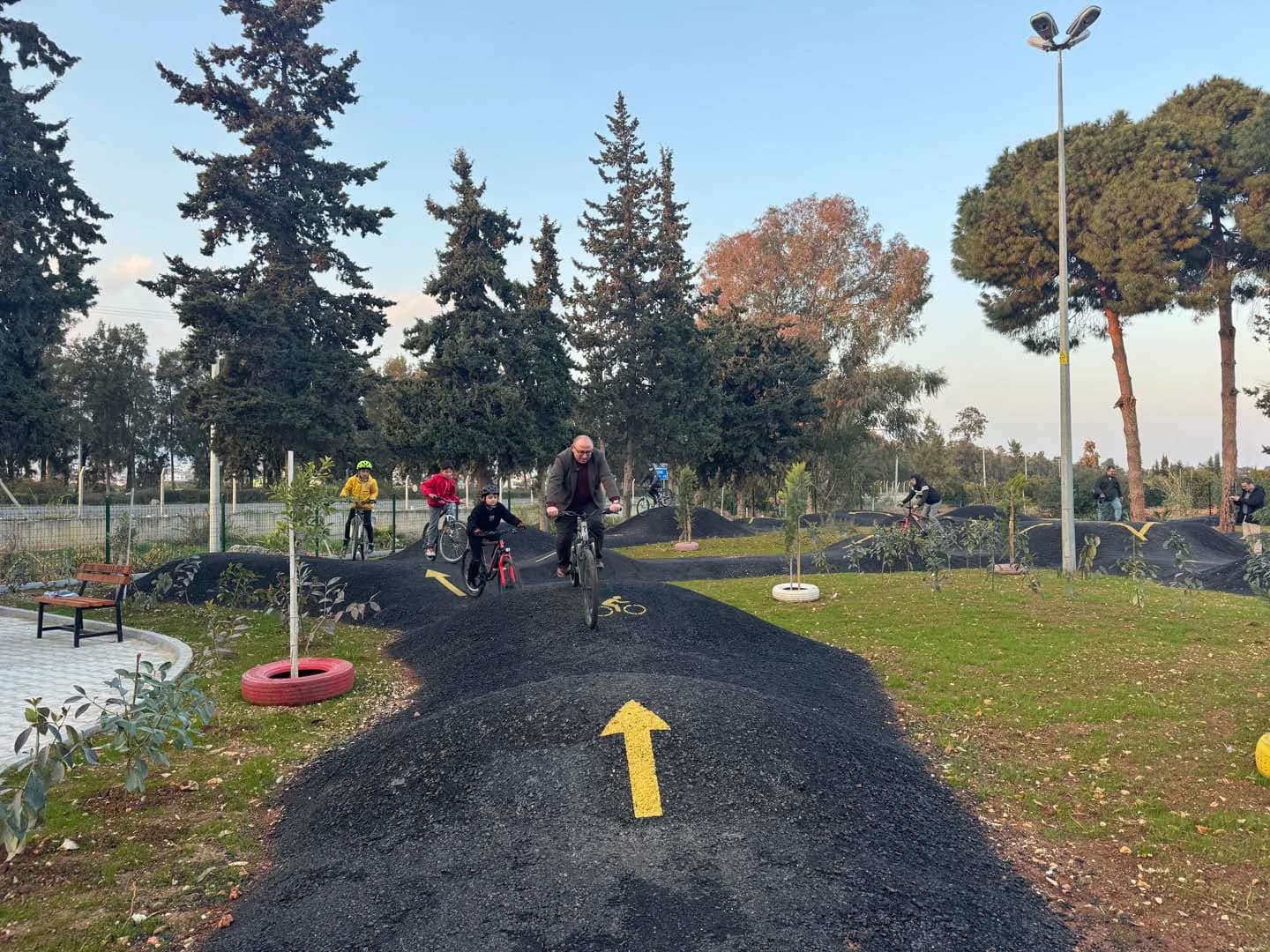 Pump Track Bisiklet Parkuru Projesi Fotoğrafı