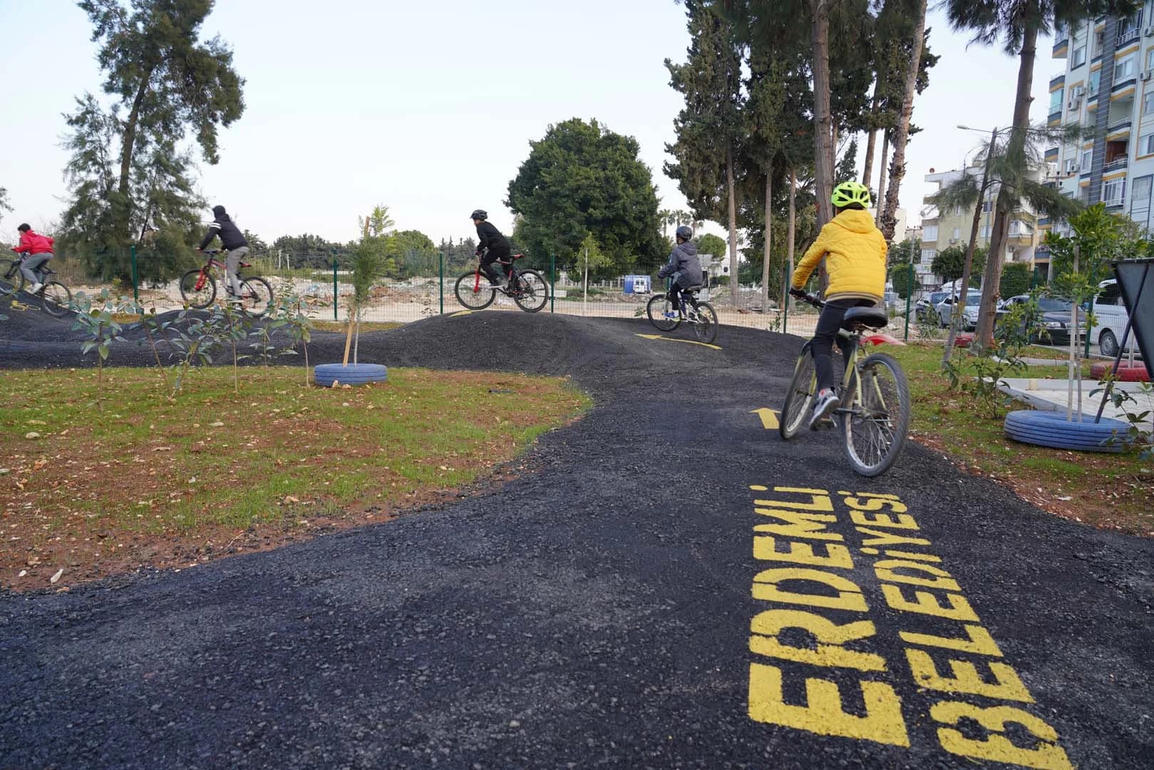 Pump Track Bisiklet Parkuru Projesi Fotoğrafı