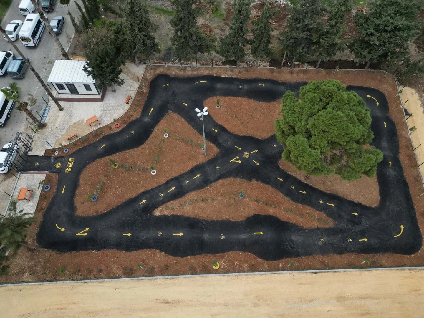 Pump Track Bisiklet Parkuru Projesi Fotoğrafı