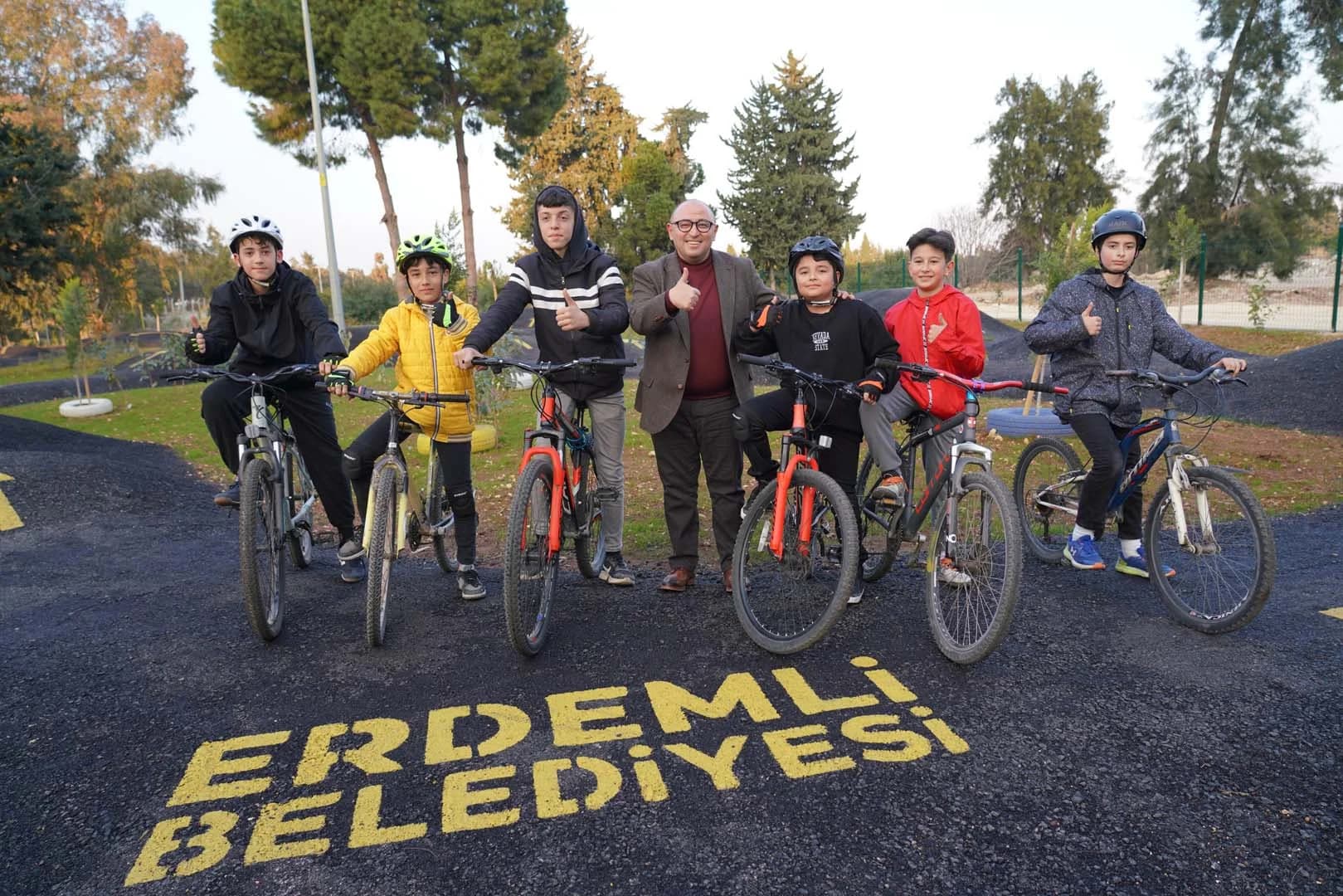 Pump Track Bisiklet Parkuru Projesi Fotoğrafı